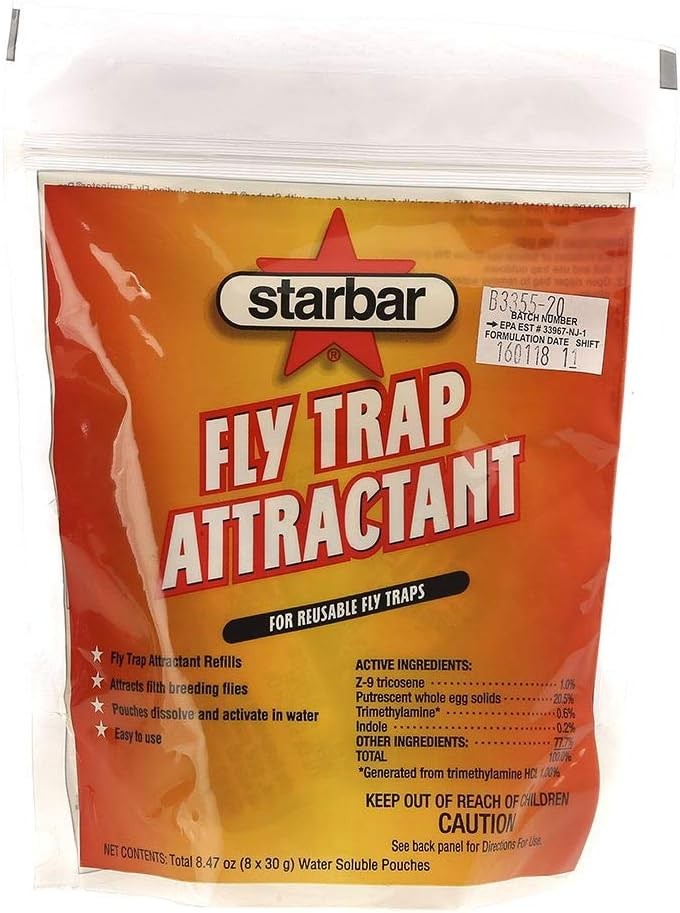 Starbar Fly Trap Attractant Refill For Reusable Traps, 8-30g Basic