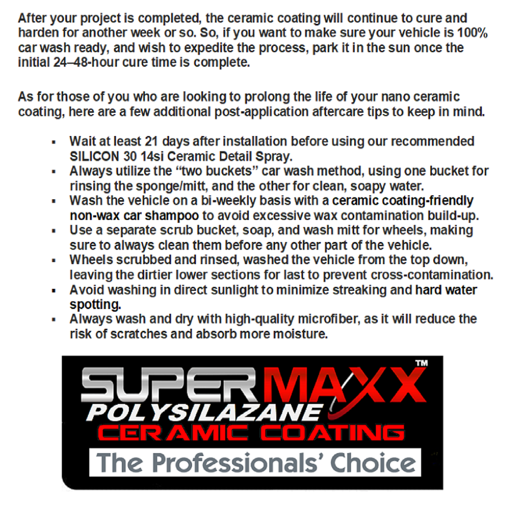 POLYSILAZANE CERAMIC CAR COATING SCRATCH RESISTANT "5 YEAR ADVANCED PROTECTION"