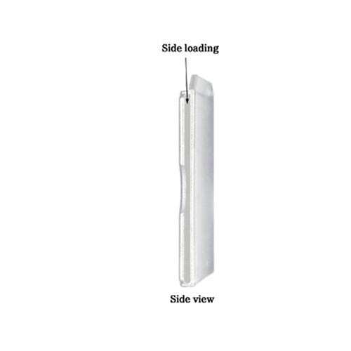 10 - Clear Rigid Plastic Horizontal Badge Holder - Side Load Insert (AC-913)