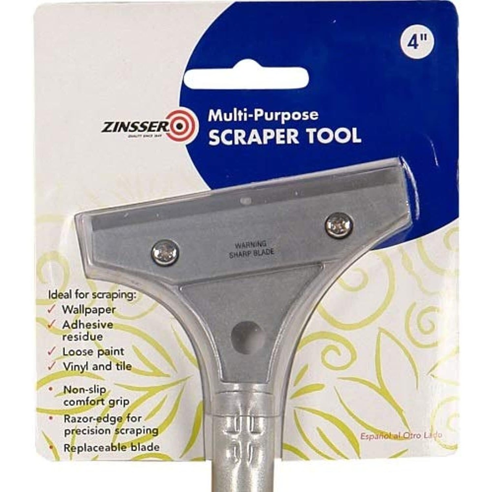 Zinsser 98014 4-Inch Long-Handle Scraper Tool
