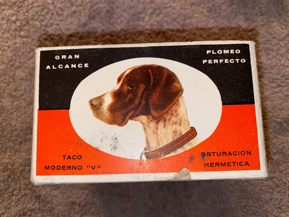 SUPER RARE LA MARCA SHOT SHELL BOX From Spain!Awesome Graphics,Great Shape