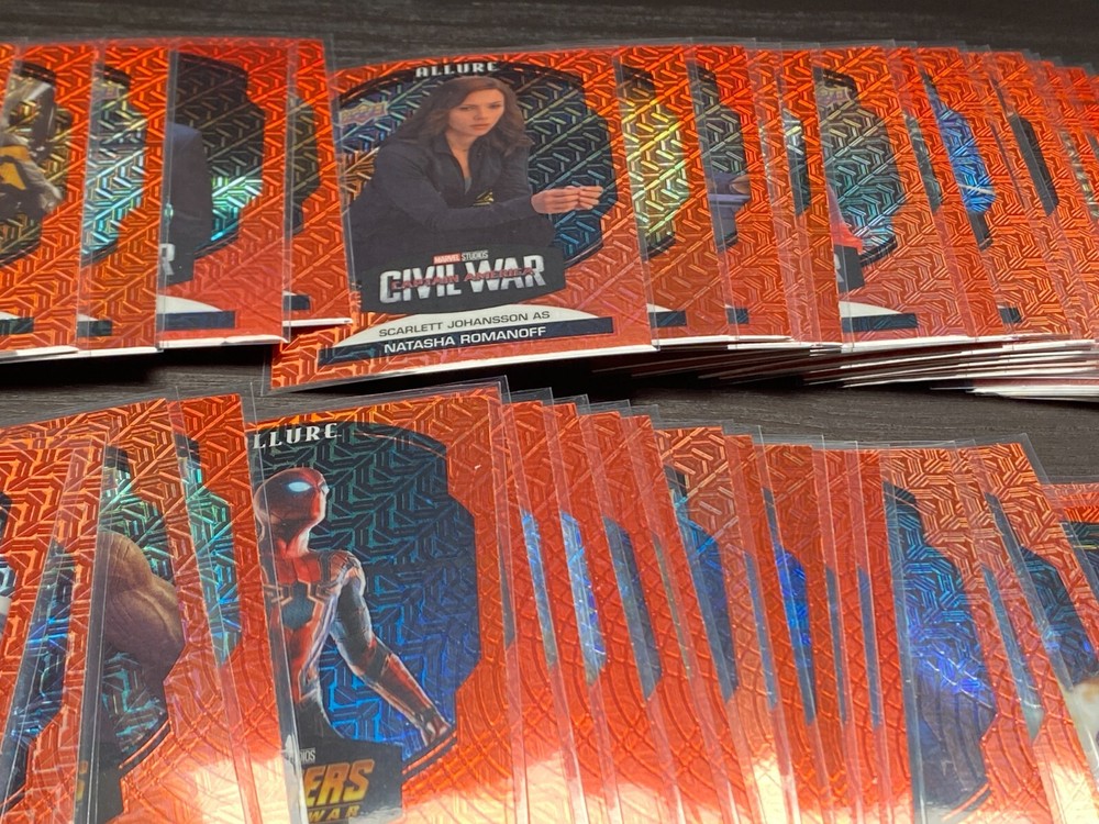 2022 Upper Deck Marvel Allure Sunrise Parallel Complete Set Cards 1-100