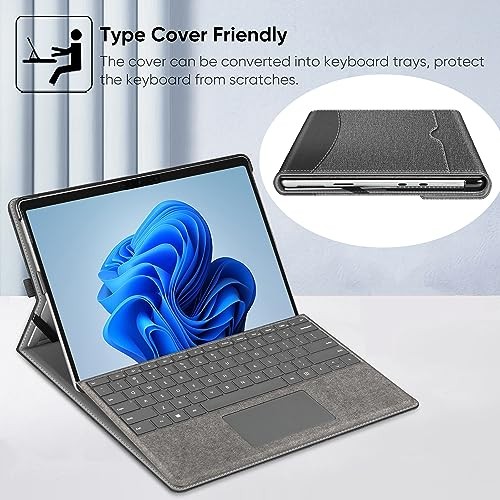 Case for 13 Inch Microsoft Surface Pro 8 (2021 Release) - Multiple Angle Gray