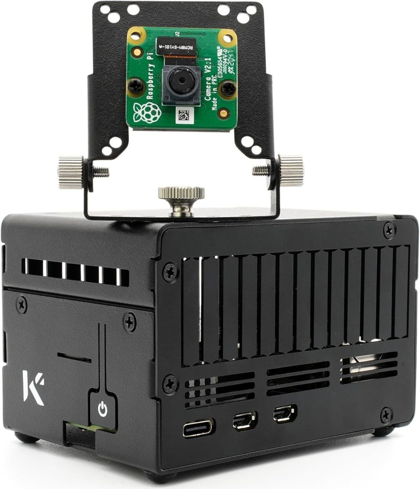 KKSB Case for Raspberry Pi 5, Space for HATs, NVMe Boards & Active Cooler