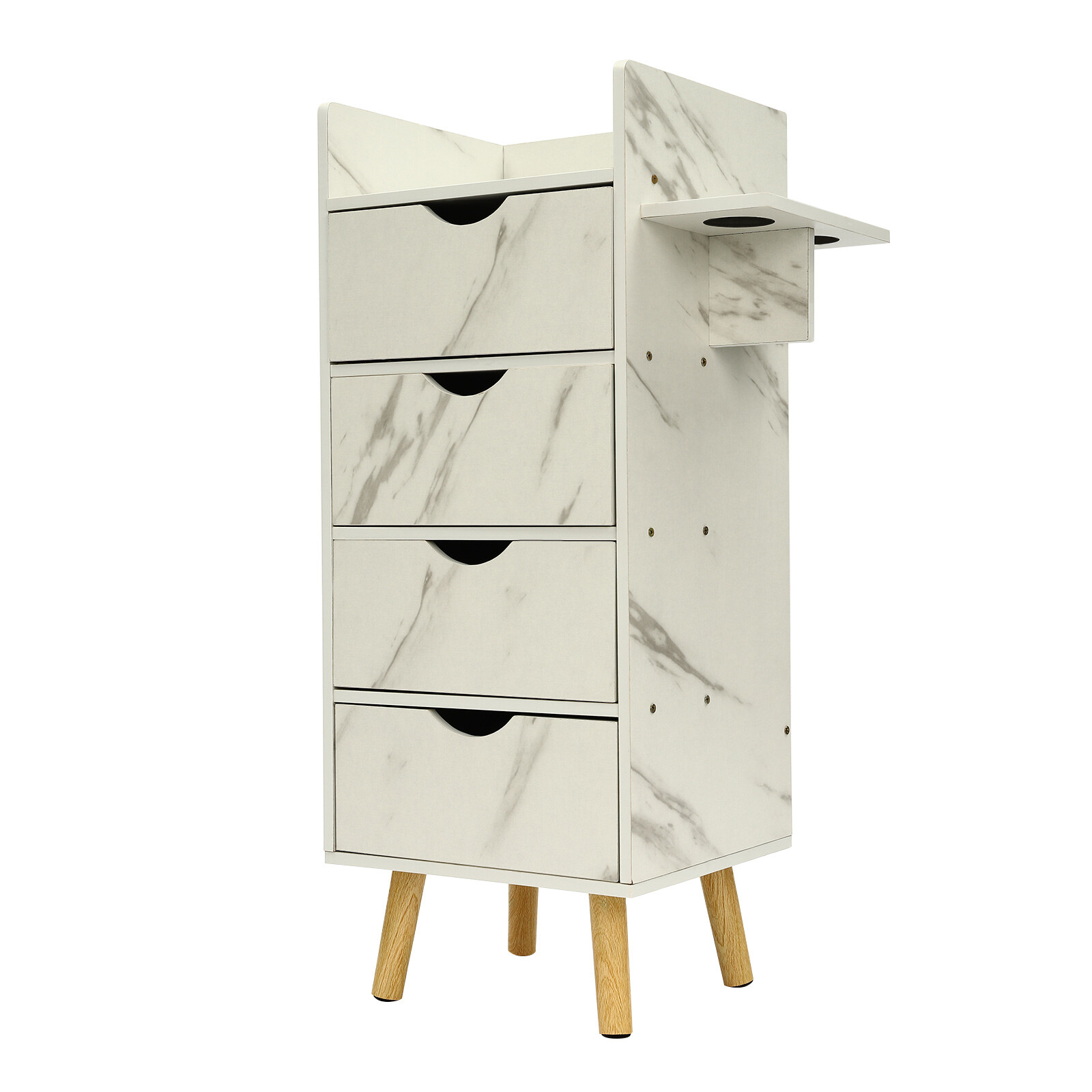 Salon Storage Cabinet Hair Styling Barber Station beauty shop Cabinet 4 Drawers