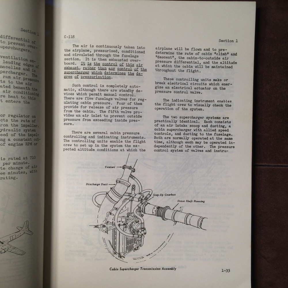 Douglas C-118 Liftmaster Flight Crew Study Guide aka DC-6