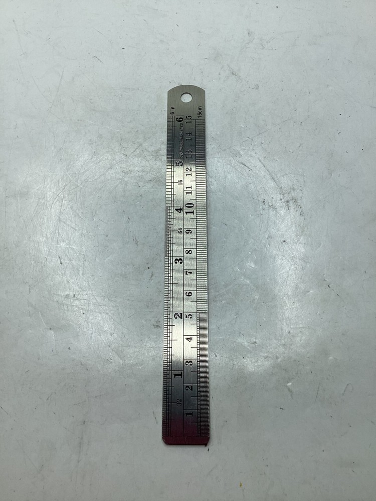 Mr. Pen Stainless Steel Hardened 6'' / 15cm Ruler with Conversion Table