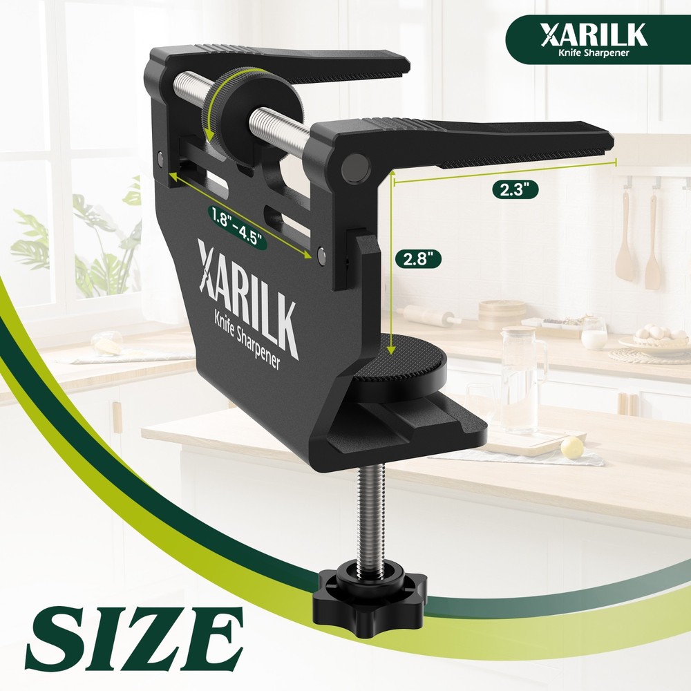 Aluminum Knife Sharpener Securing Clip, Adjustable Width 1.8-4.5",GEN2/GEN3