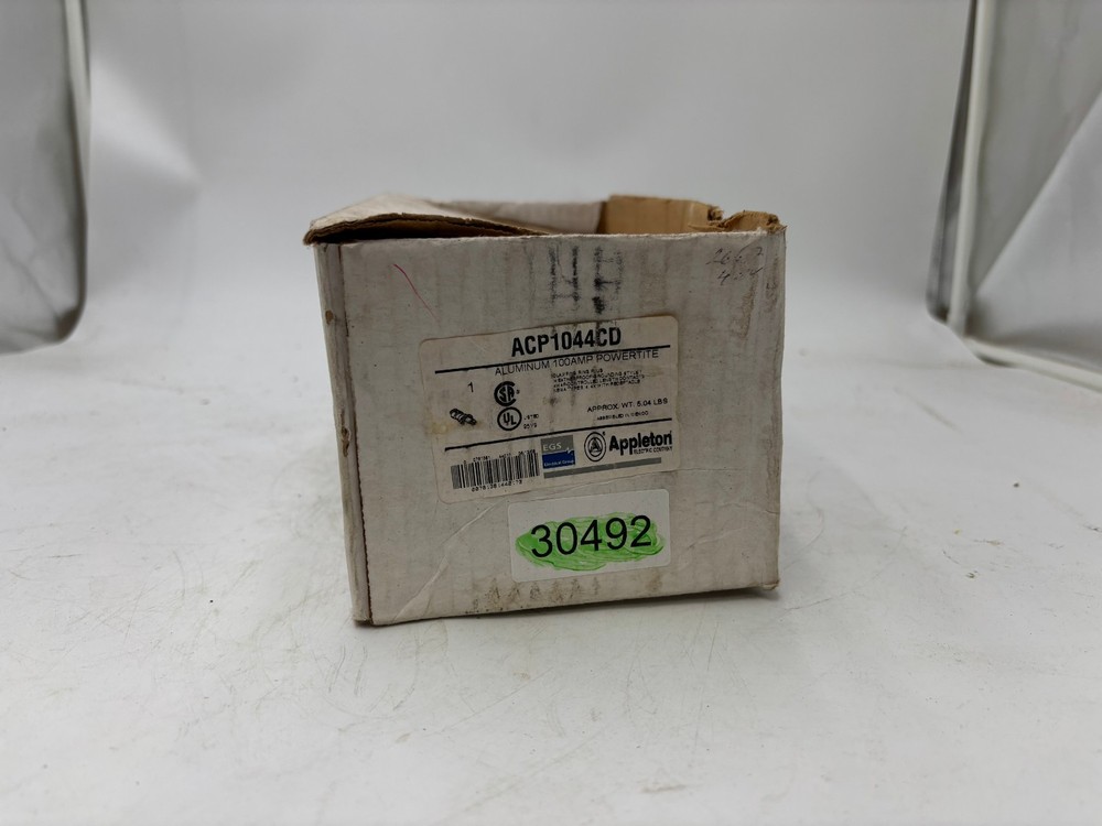 Appleton ACP1044CD Aluminum Powertite Clamping Ring Plug 100 Amp 1 Per Order