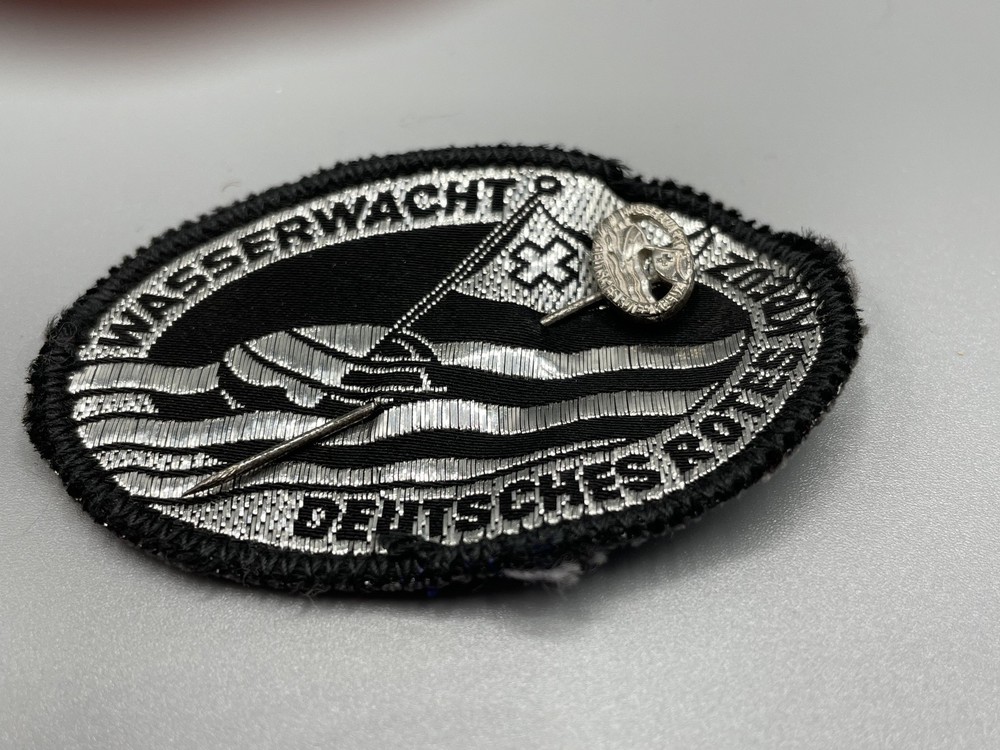 German Red Cros Water Rescue  Training Patch & Small Pin