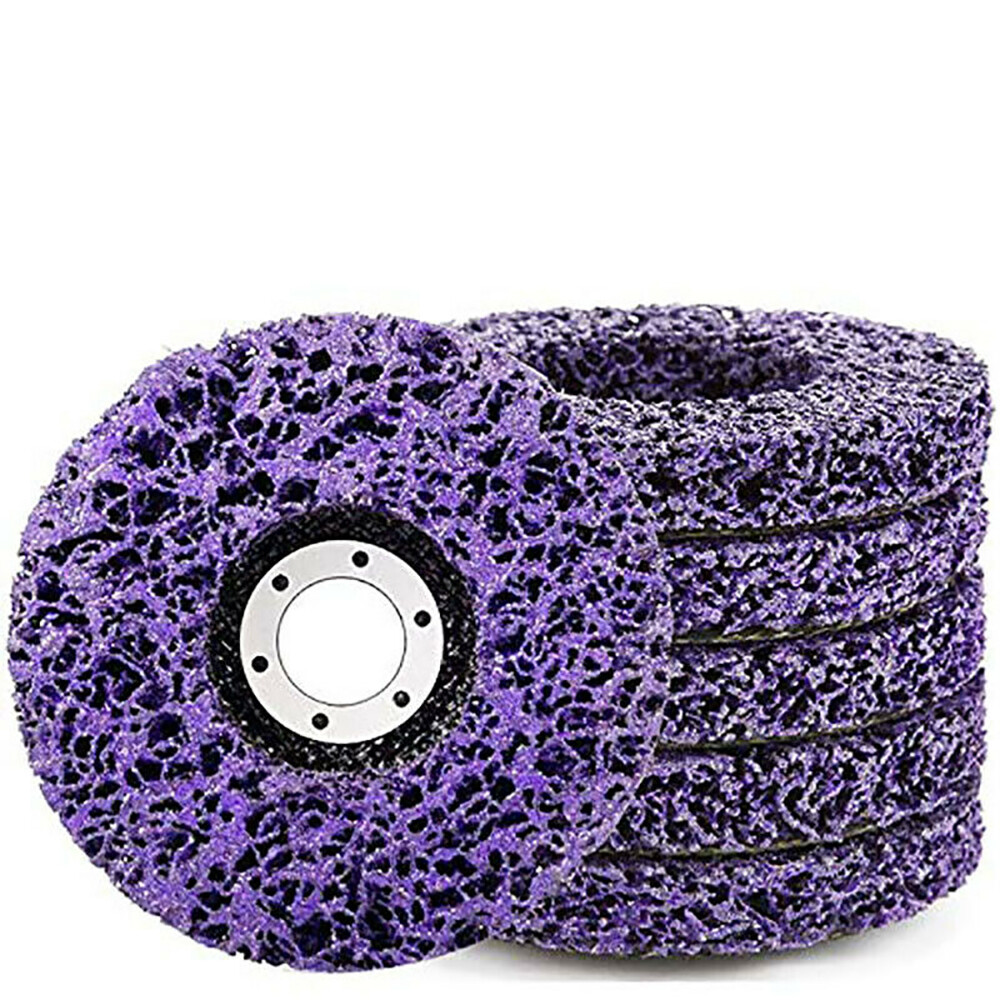 100mm 4" Poly Strip Disc Abrasive Wheel Paint Rust Removal For Angle Grinder Kit