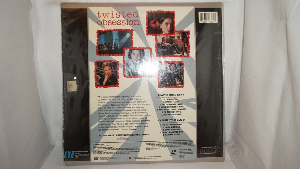 Twisted Obsession Jeff Goldblum LaserDisc #4