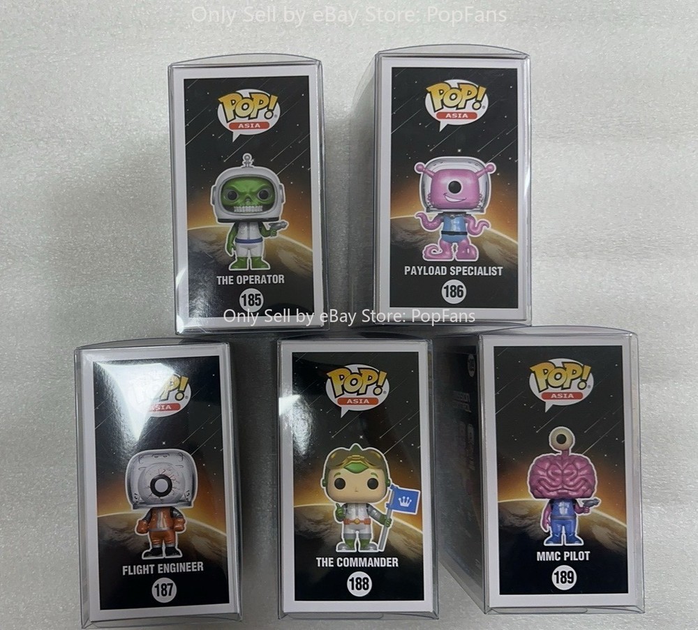 Funko Pop 5 pcs MMC Mission Control Operator Payload Specialist Flight Engineer