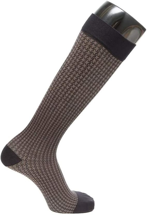 VenaCouture Womens 15-20mmHg Compression, Opaque Houndstooth Pattern X-Large BLK