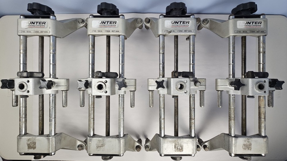 4 Hunter Engineering Wheel Alignment Head Sensor Rim Clamp Adapter Set 10-18”