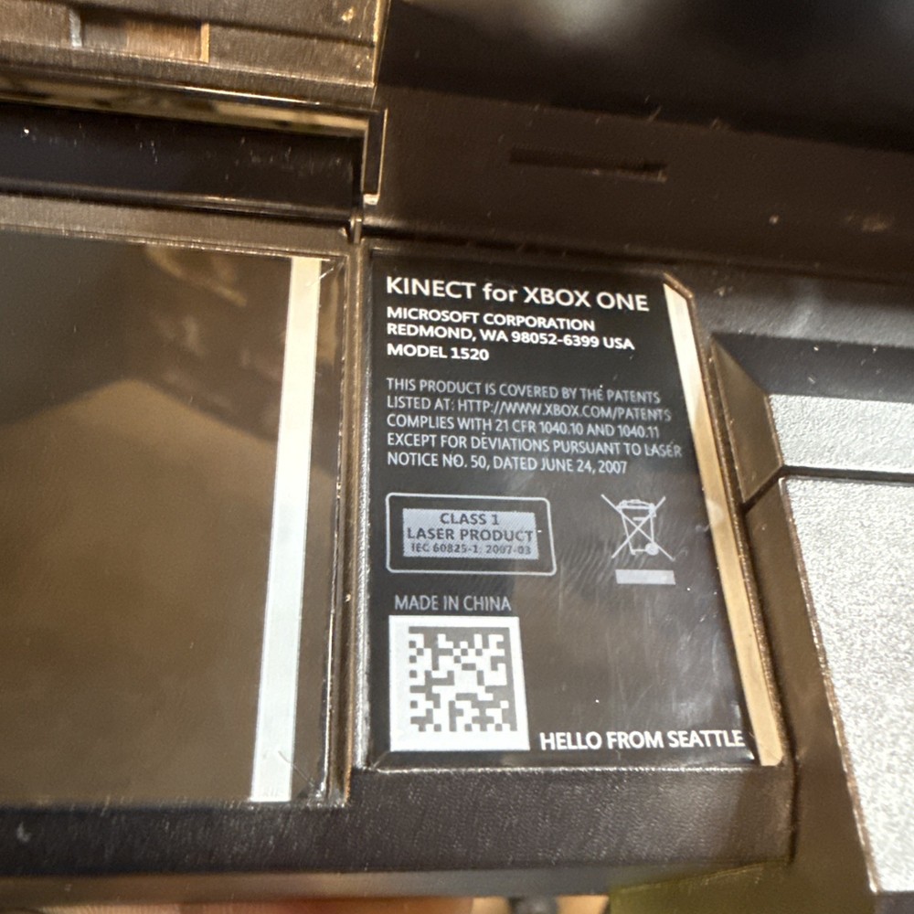 Microsoft Xbox One Kinect Camera Motion Sensor Bar Black Model 1520