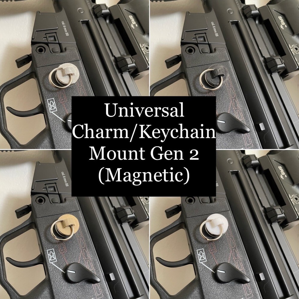 Weapon Charm/Keychain Mount Gen 2 (Magnetic)