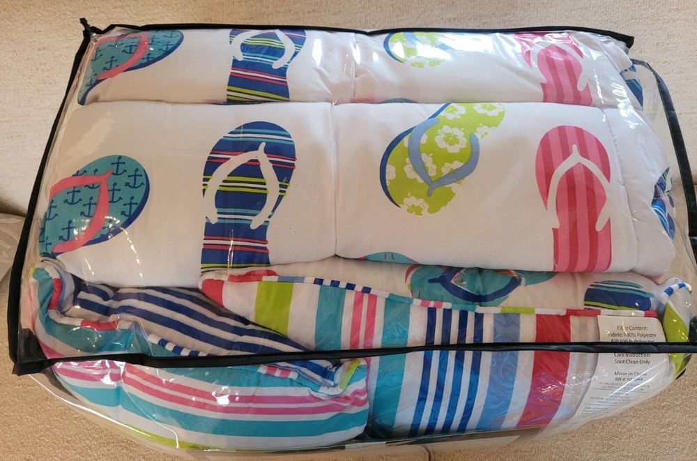 Ashley Cooper Classics “Flip Flops” 7 Piece Queen Comforter Set