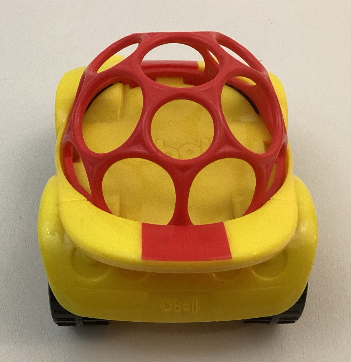 Oball Go Grippers Rattle Roll Race Sports Cars Lot of 2 Yellow Blue Toys