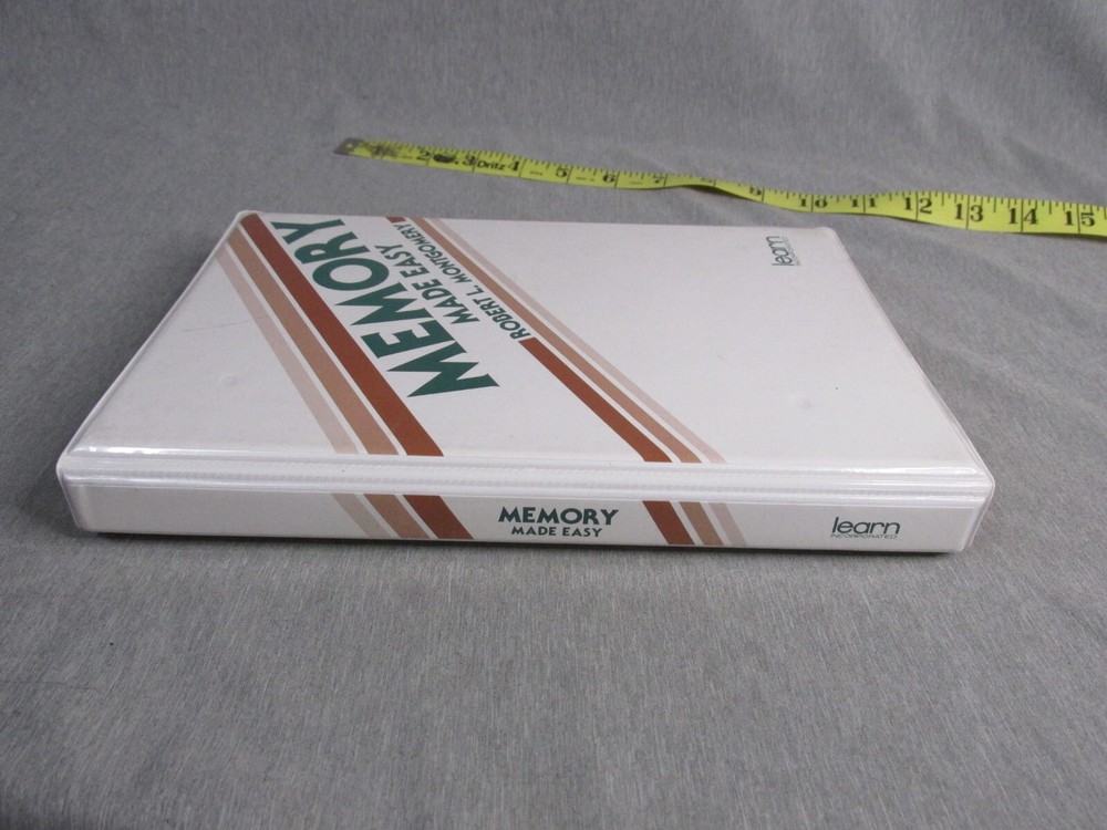 ROBERT MONTGOMERY MEMORY MADE EASY 3 CASSETTES & BOOKLET ONE GREAT MEMORY SYSTEM