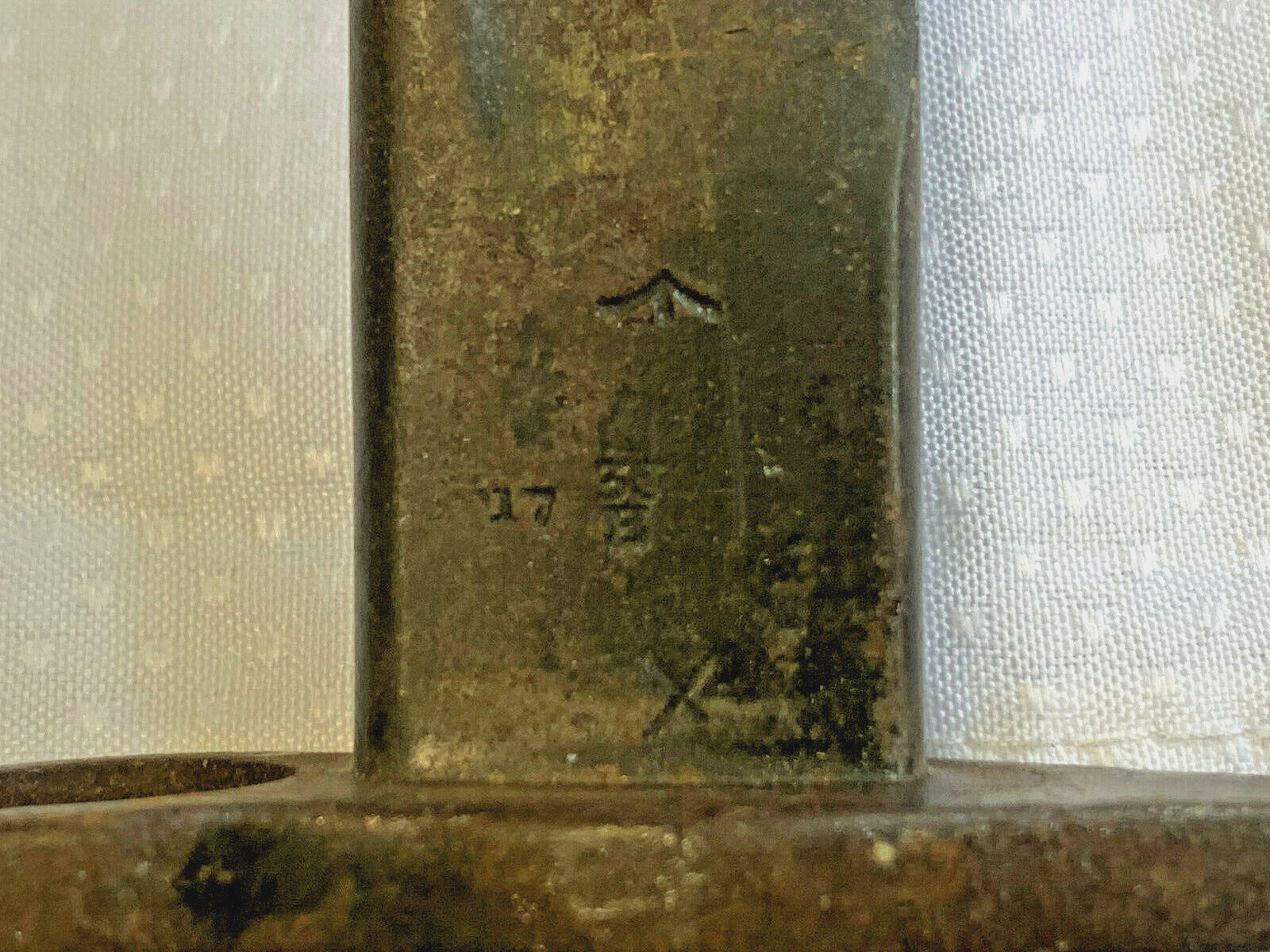 Antique 1907 British Bayonet Military Weapon Sword Fixed Blade Wood Handle