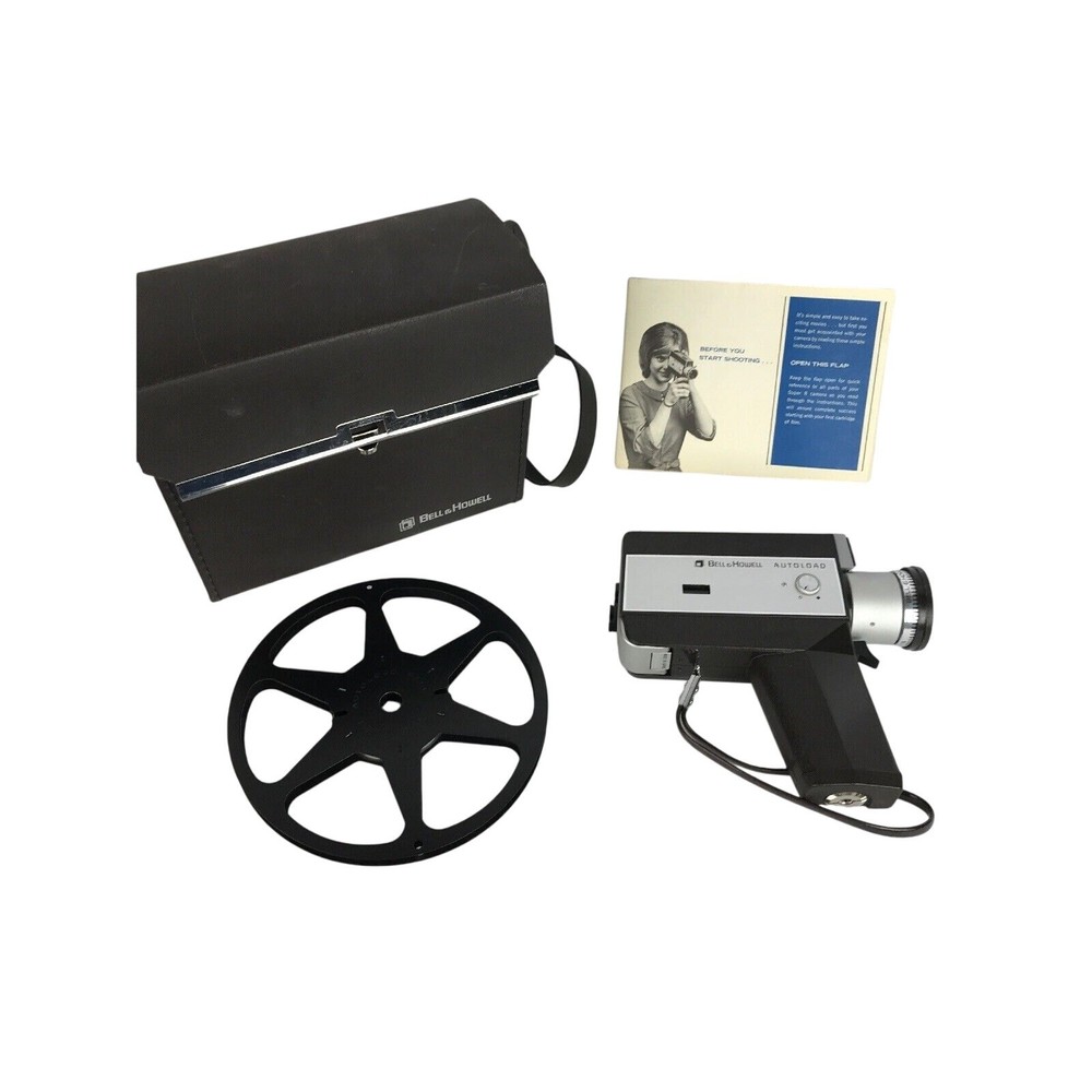 Bell & Howell Autoload Focus-Matic Camera W/ Case & Instructions Vintage