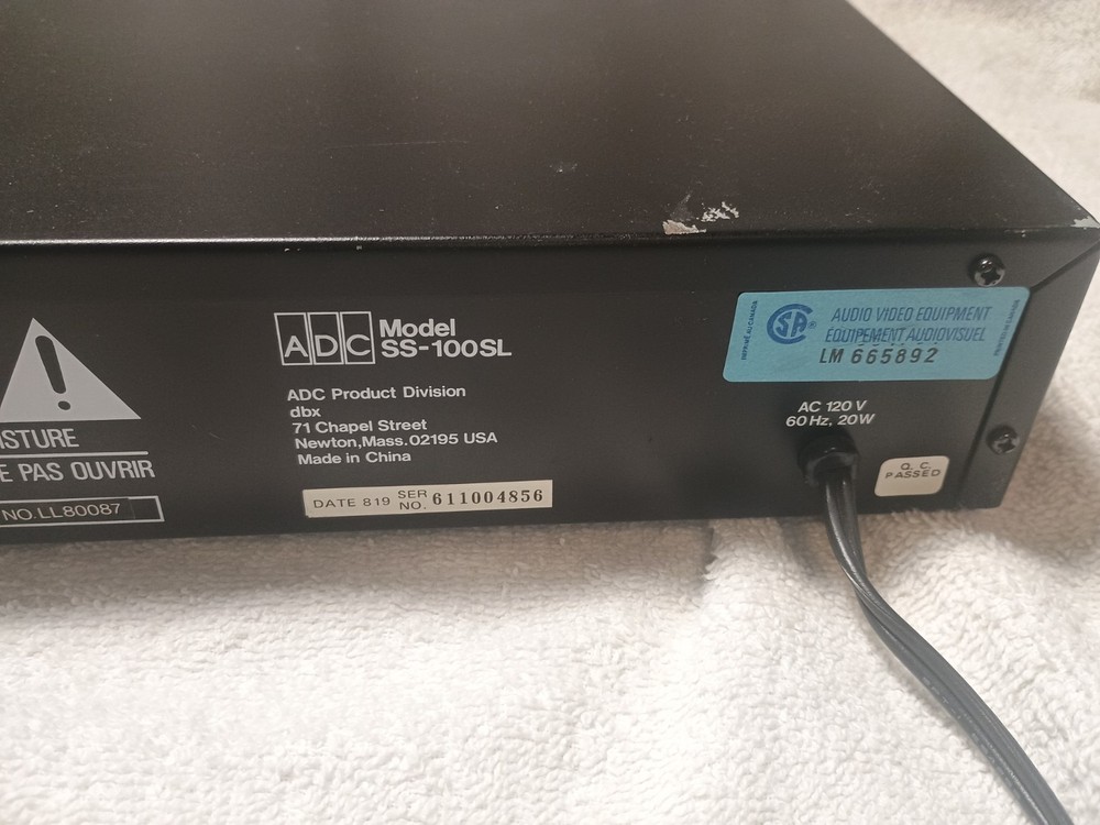 Audio Source Sound Shaper Stereo Frequency Equalizer SS-100 SL Tested & Works