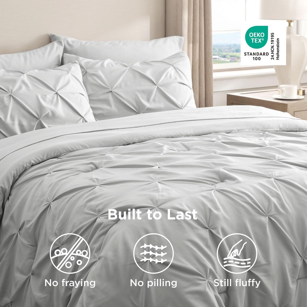 Bedsure King Size Comforter Set Light Grey - Bed in a King, 20 -