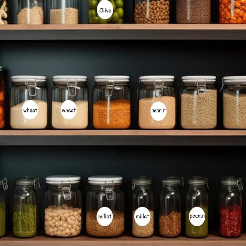 1000Pcs 1 Inch White Circle Dot Sticker Round Coding Labels 1 inch,