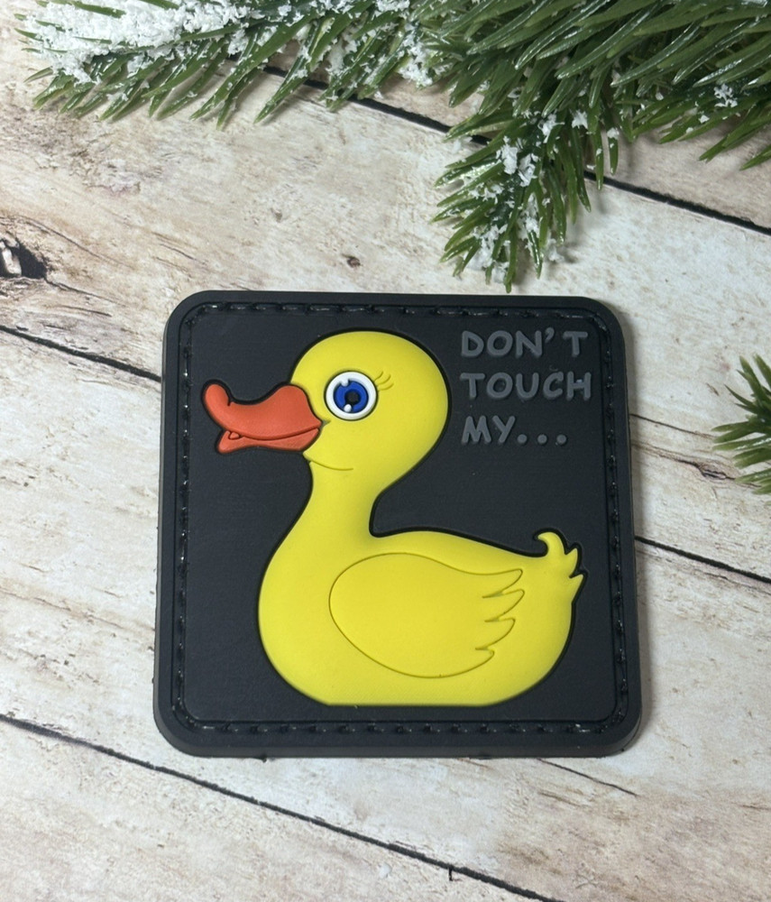 PVC Tactical Patch - Don't Touch My Duck Patch - Morale Gun Rubber Duck Patch