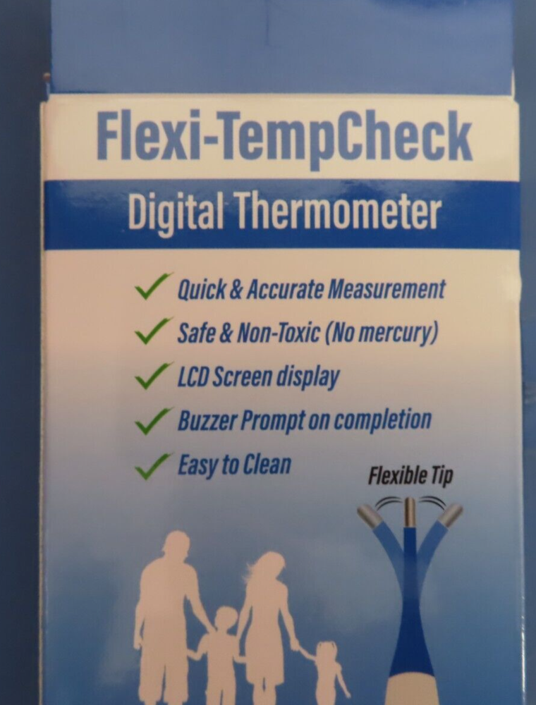 Flexi-TempCheck Digital Thermometer with flexible tip #0-3160 NEW