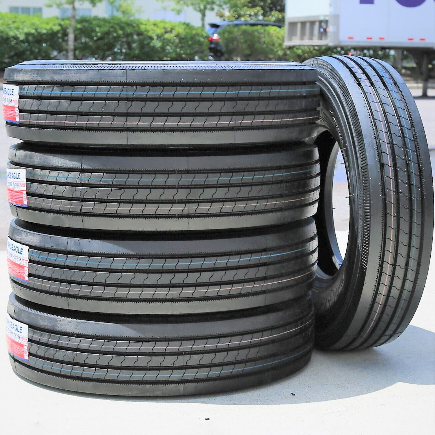 4 Tires Transeagle ST Radial All Steel ST 205/75R15 Load G 14 Ply Trailer