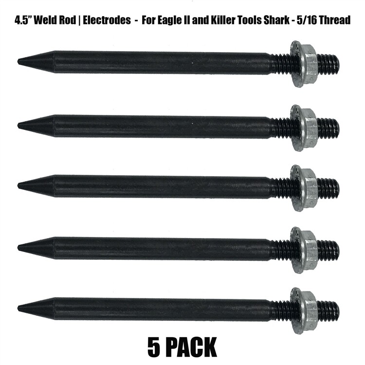 Dent Pulling Rod | Electrode 4.5" 5 Pack - Eagle II & Killer Tools Shark