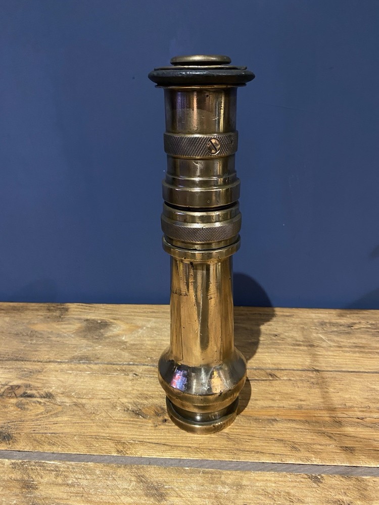 Antique Solid Brass Fire Hose Nozzle