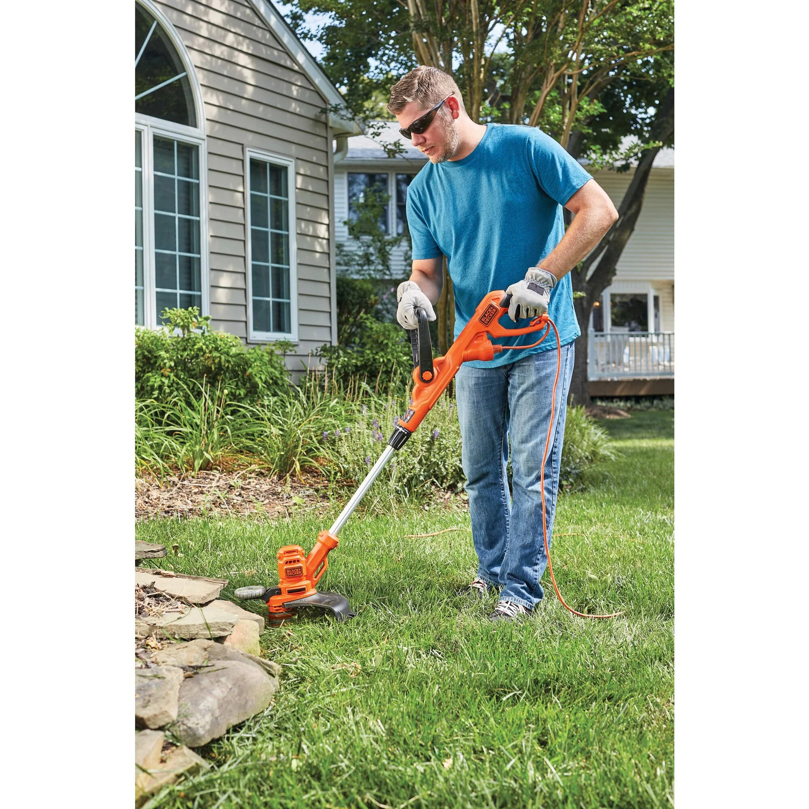 BLACK+DECKER String Trimmer With Auto Feed, Electric, 6.5-Amp,14-Inch - BESTA510