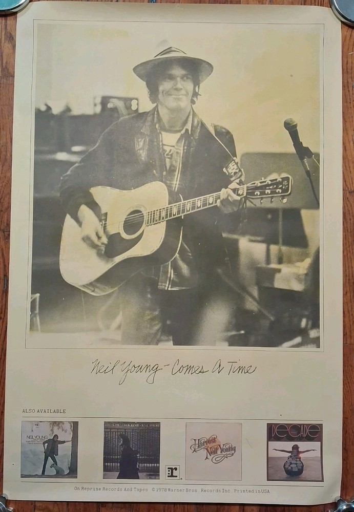 Neil Young- Comes a Time. Poster 36×24.