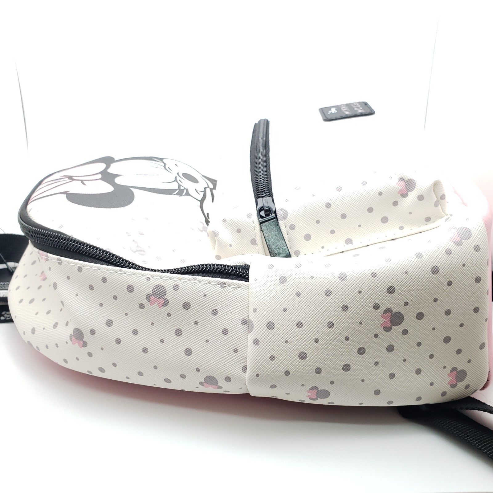 Disney - Minnie Mouse Mini Backpack Pink & White (NWT) Minnie House, Bioworld