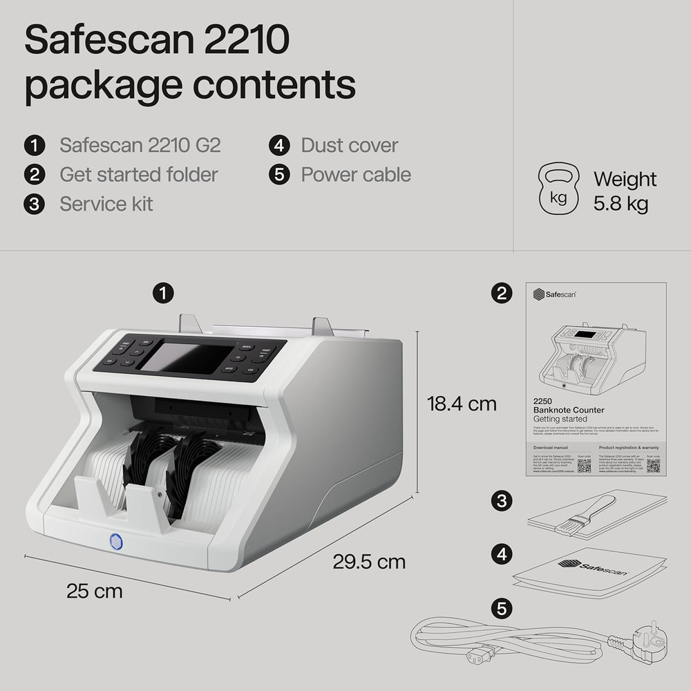 High-Speed Money Counter with Counterfeit Detection & Multi-Currency Support
