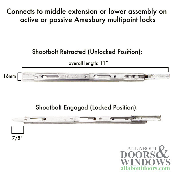 16mm P1000 / P2000 Active / Passive Shootbolt Extension Tip