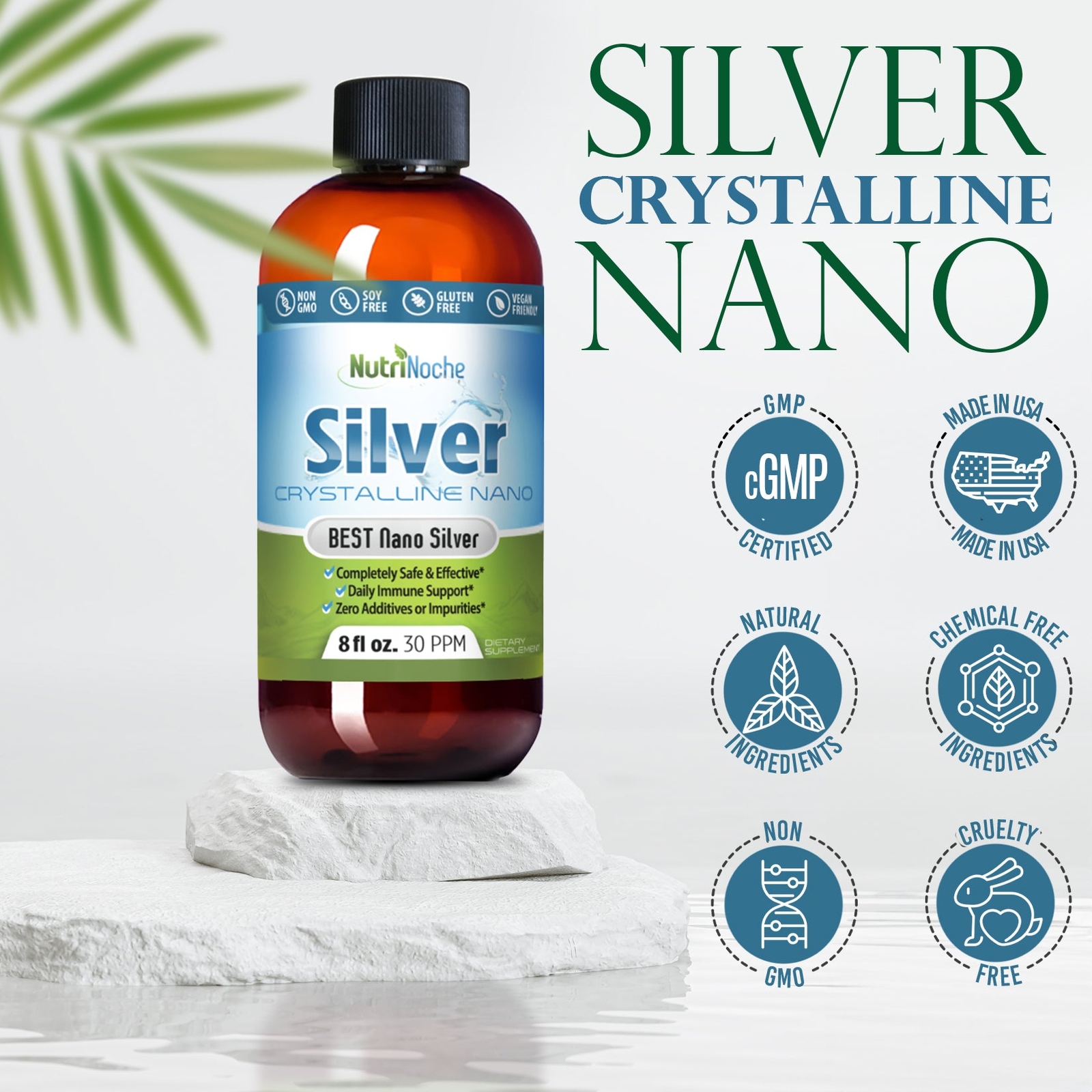 Colloidal Silver | 99.99% Pure Nano Silver Particles from NutriNoche