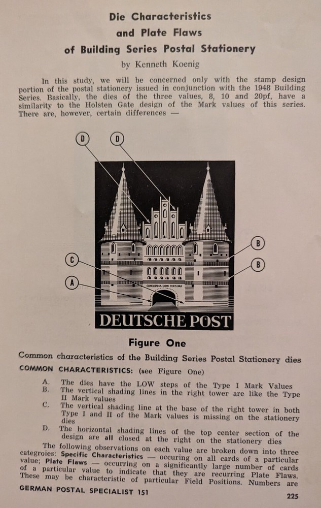 German Postal Specialist Jun 1965 Building Series Postal Stationary Denmark