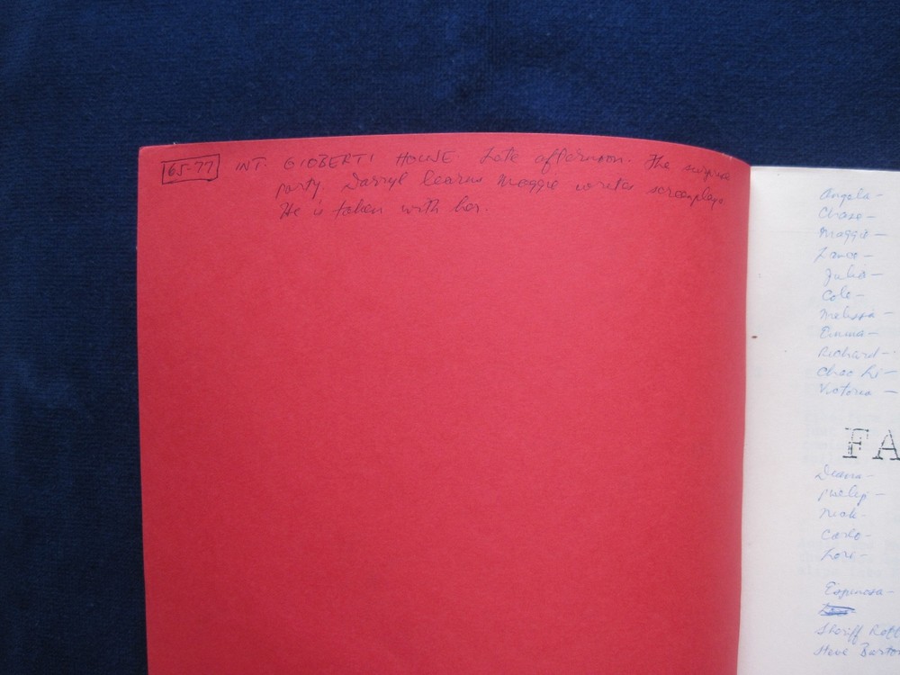 ORIGINAL TV Script FALCON CREST The Arrival BRADFORD DILLMAN'S Copy wi His Notes