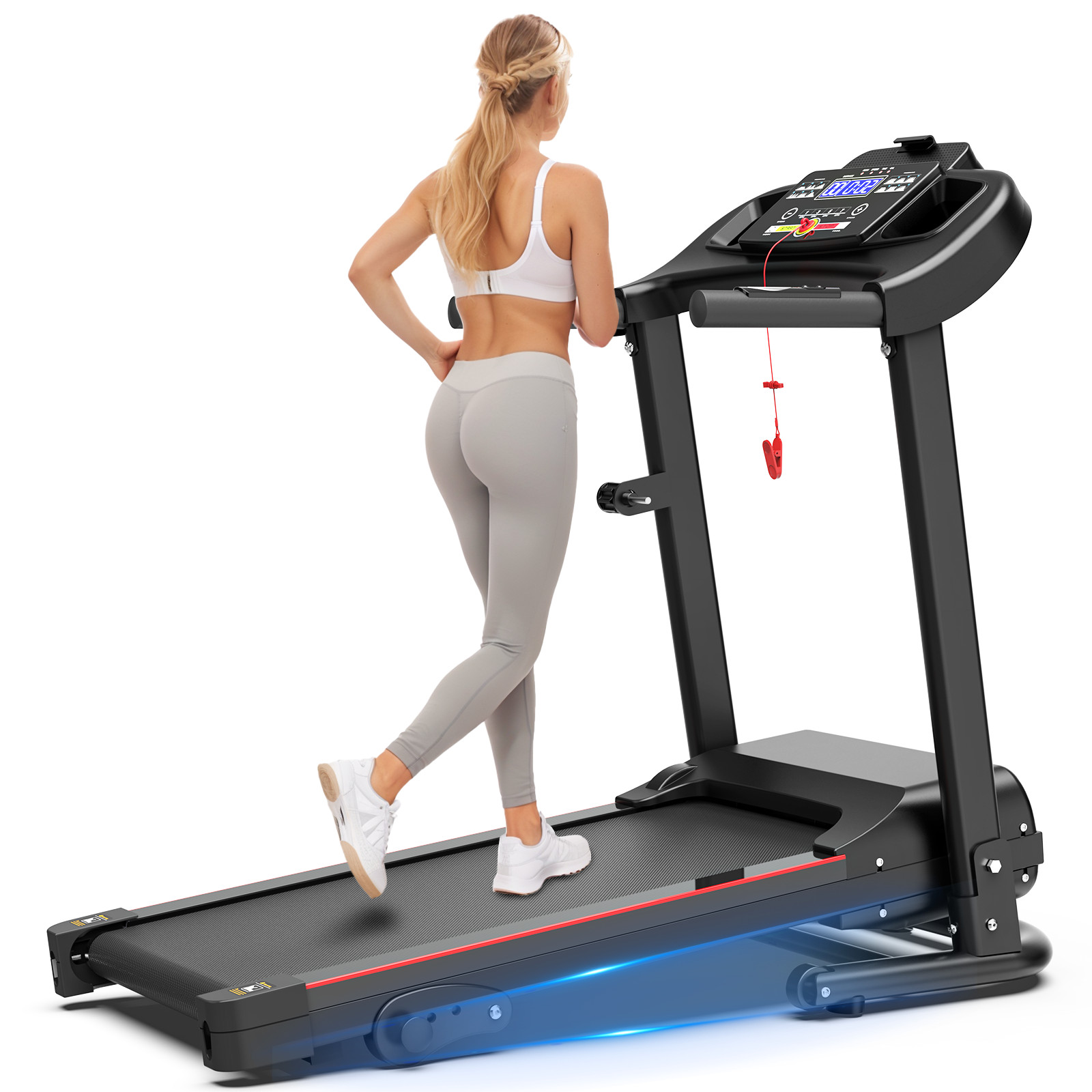 2.5 HP Foldable Treadmill for Home with Incline Electric Running Jogging Machine