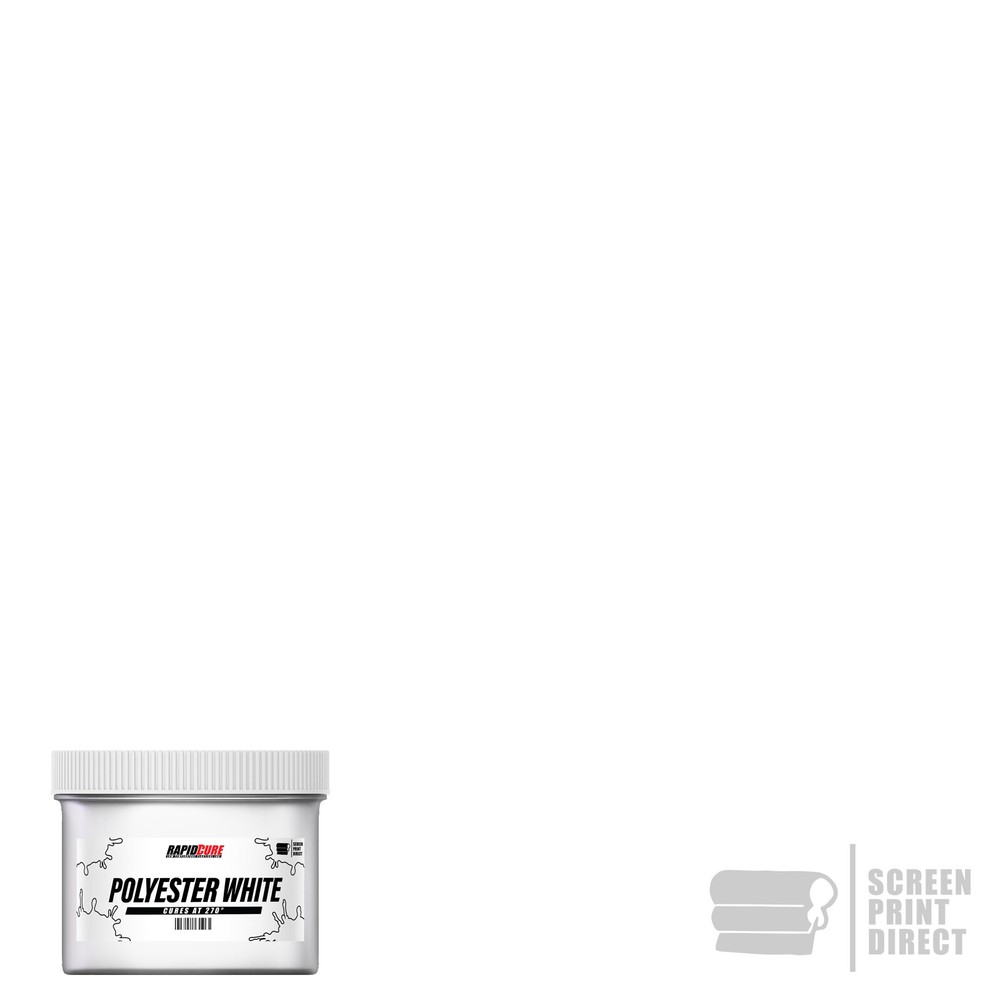 Polyester White - Low Temperature Cure Plastisol Ink For Screen Printing -Quart