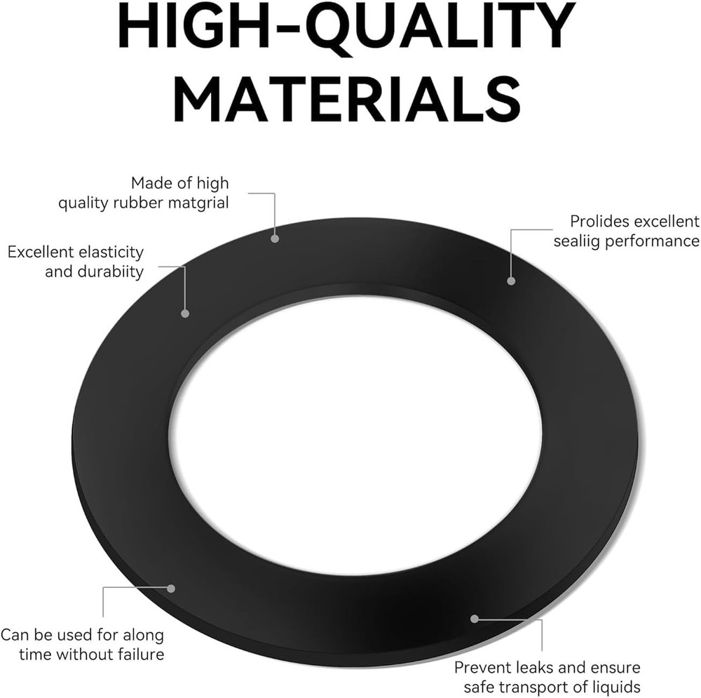 Reliable Replacement Gaskets for 5 Gallon Jerry Cans - 8 Pack Leak-Proof Design