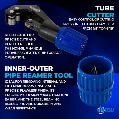 Professional Flaring Tool Kit - Heavy-Duty HVAC Eccentric Flaring Tool Kit