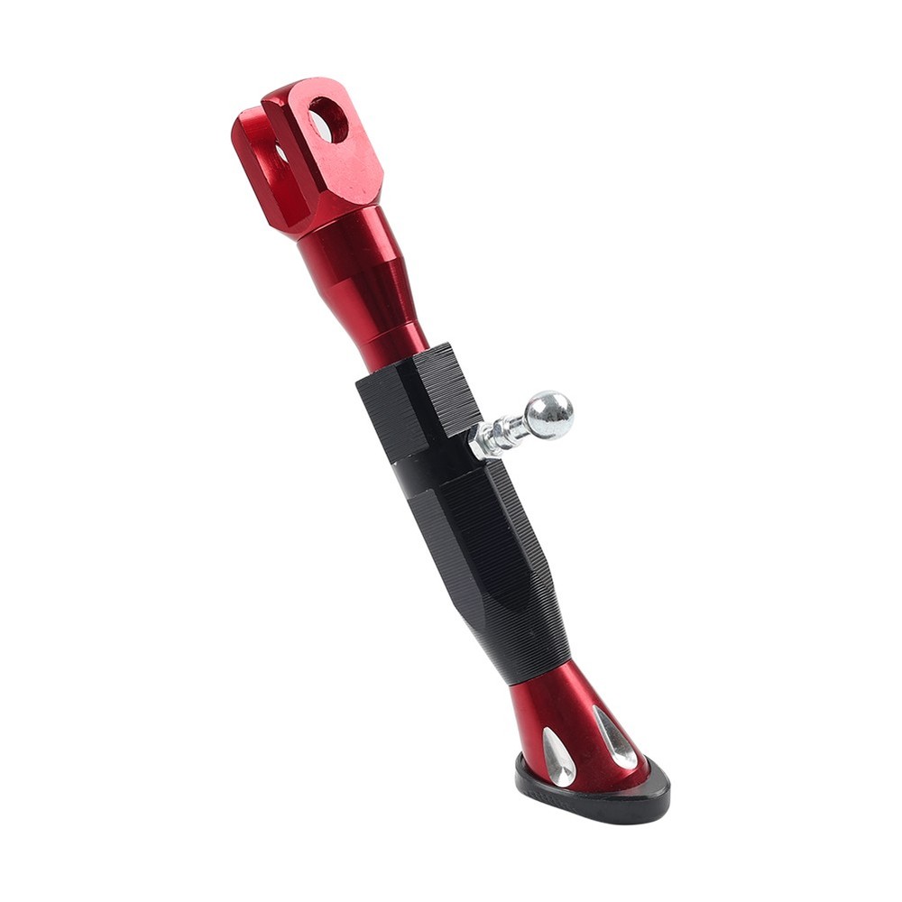 Red Motorcycle Universal Adjustable Kickstand Foot Side Support Kick Stand