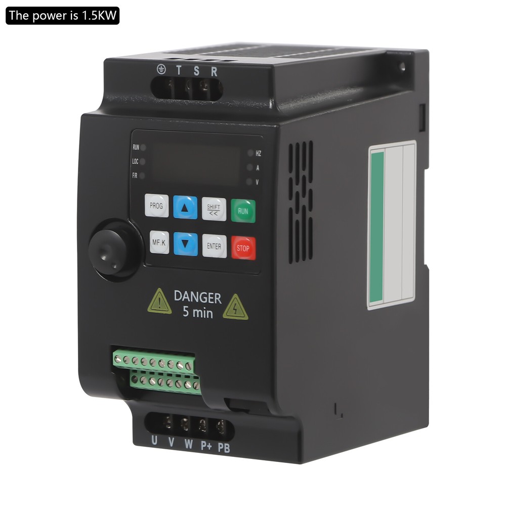 2 HP 3 Phase Motor Variable Frequency Drive VFD Speed Controller 220VAC 1.5KW 7A