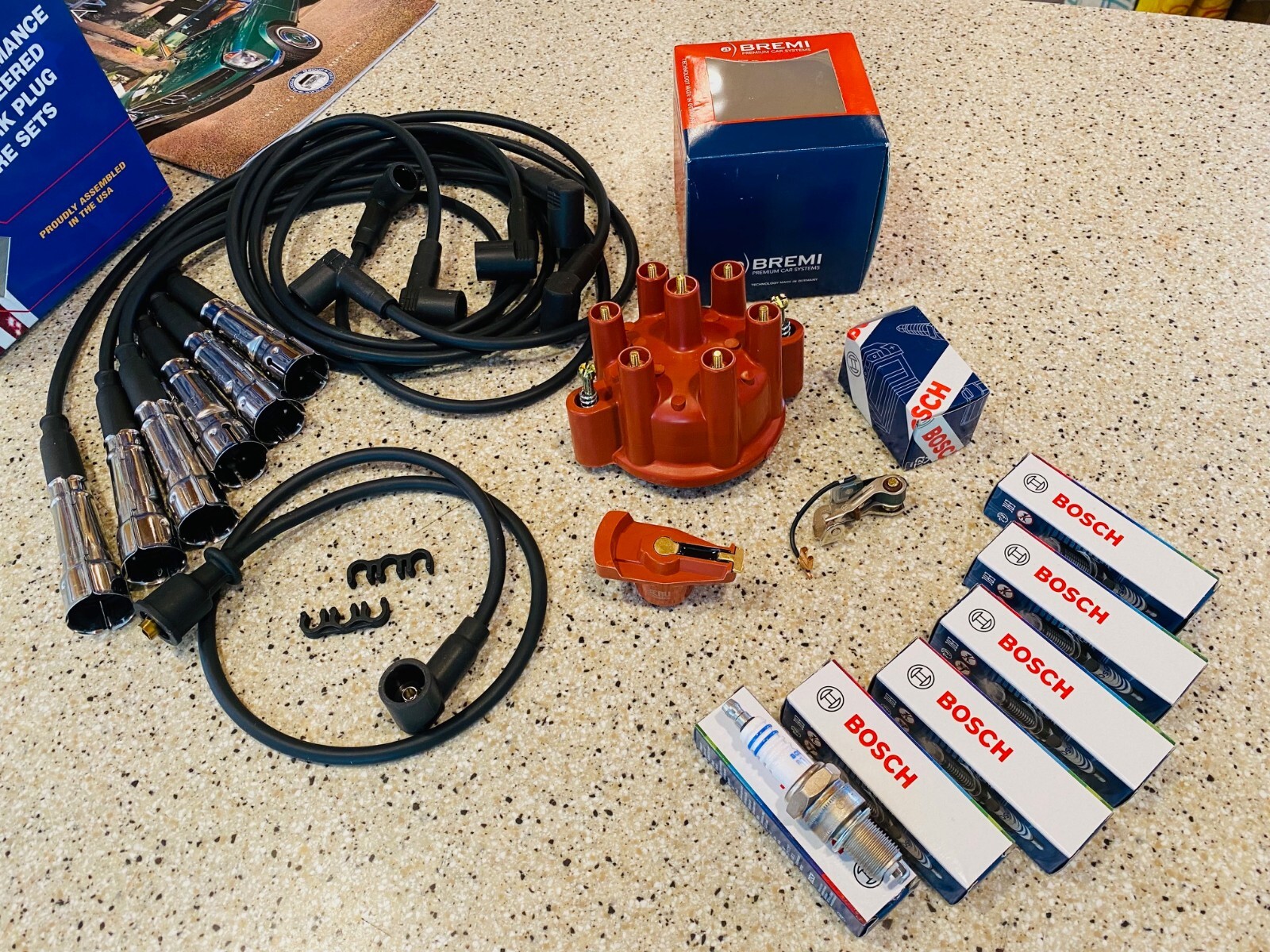 MERCEDES BENZ 280 280C 280S 280SE 280CE 280SL EURO IGNITION CAP ROTOR WIRE SET