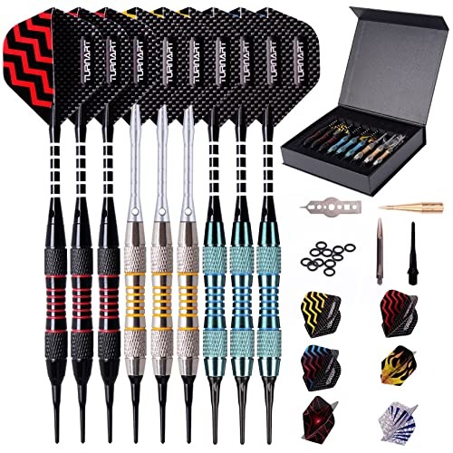 Darts Plastic Tip Professional Soft Tip Darts Set for Electronic Dartboard Blue